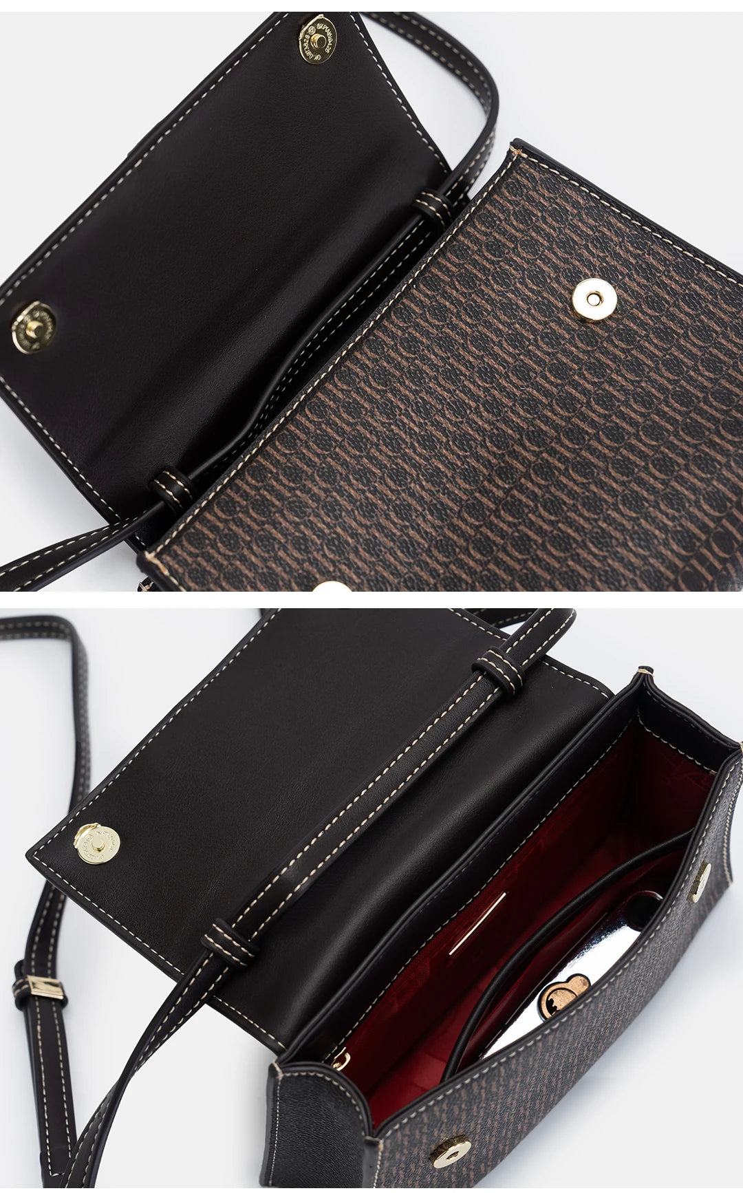 New Casual Women's Crossbody Bag Exquisite And Fashionable Handbag Niche Light Luxury Brand With Lock Design Trendy Designer's