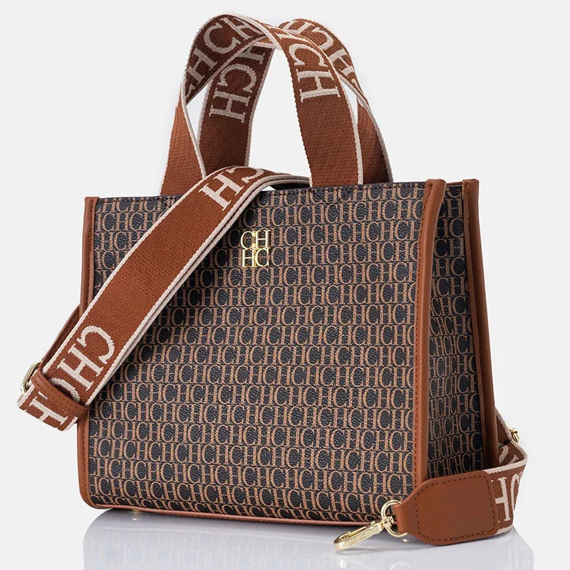 CH Fashion Monogram Print High Quality Metal Logo Casual Light Luxury Brand Designer 2026 New Women's Handbag