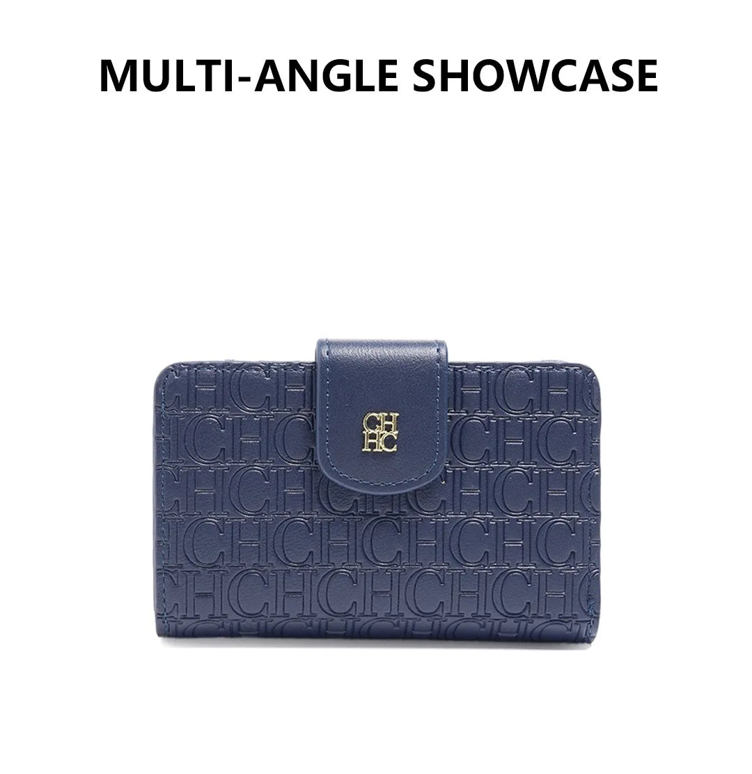 Embossed PU Leather Long Wallet