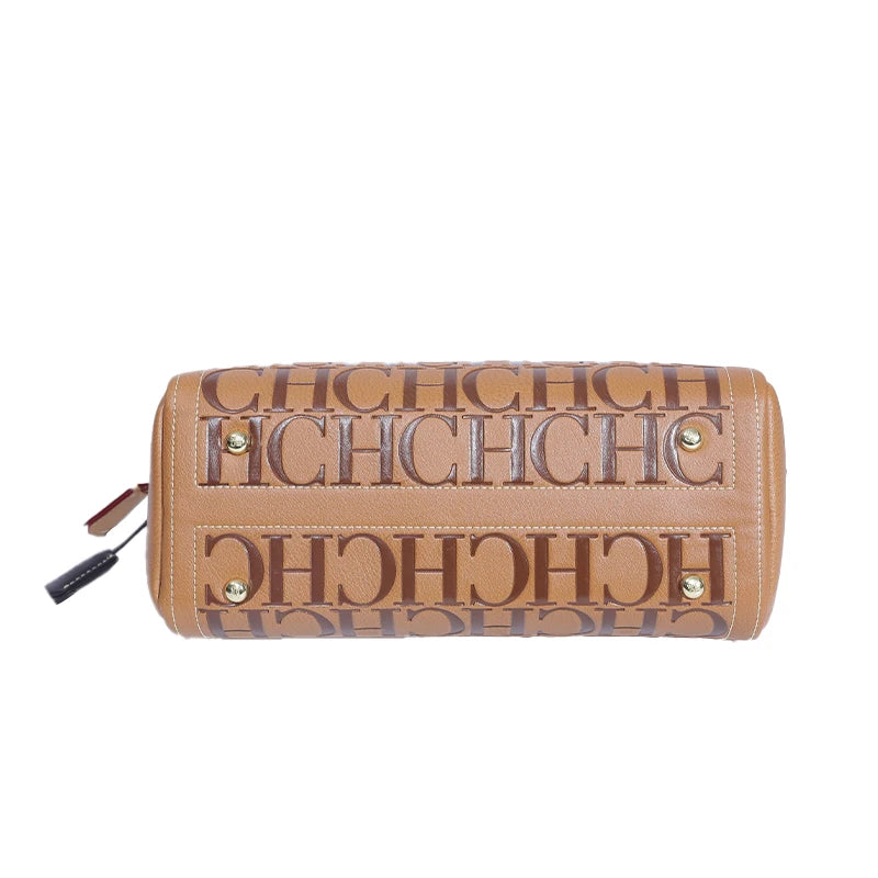 CH Fashion Classic Women's Boston Bag Autumn Winter New Collection 2026 Letter Design Shoulder Bag Texture Handbag