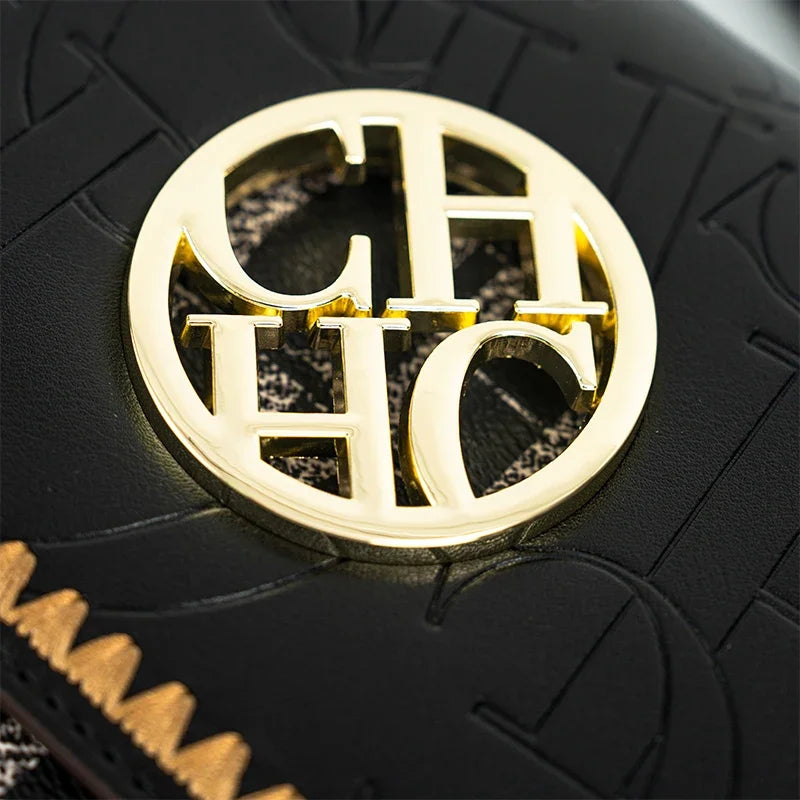 Solid Design Shoulder Bag Dark Letter Embossed Ladies Party Bag Exquisite Luxury Brand Fashion Vintage Design Handbag Classic