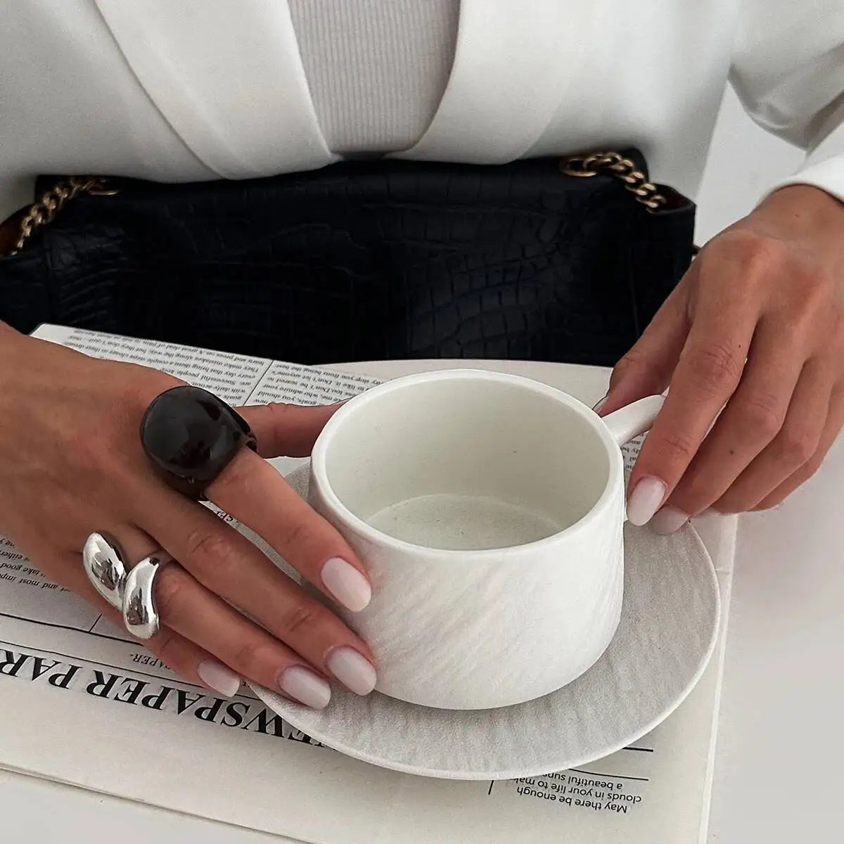 KunJoe 2Pcs/Set Vintage Metal Water Drop Acrylic Ring Women 2026 Fashion Geometric Thick Resin Knuckle Rings Set Boho Jewelry