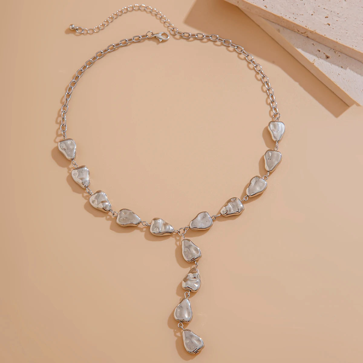 KunJoe Sexy Y-Shaped Long Tassels Necklace for Women Punk Plastics Water Drop Pendent Necklace Lady Neck Jewelry Party Ornament