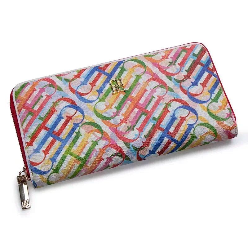 Multiple Pattern Women's Wallet Print Design Fashion Classic Women's Wallet Solid Color Design High Quality Card Holder