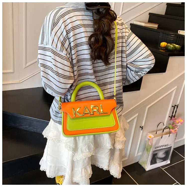 Solid Color Diaper Bag Letter Logo High End Minimalist Trendy Tote Bag For Women Shoulder Bag Large Capacity