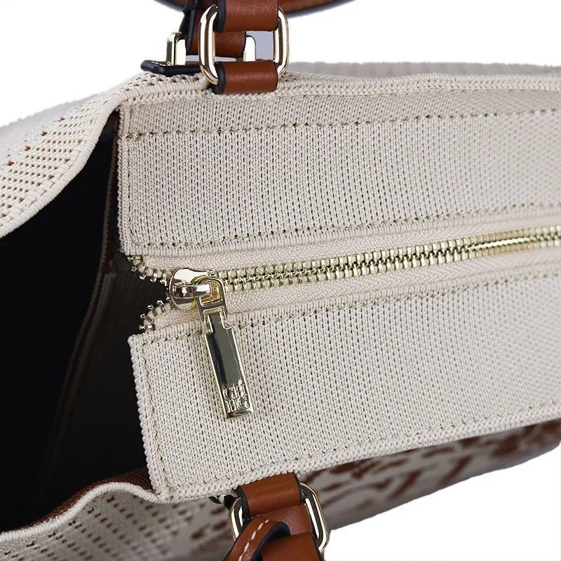 Large Shoulder Bag 43x26.5x15.7cm, Lightweight Foldable PU Tote Bag, Spacious Work Travel Purse, Multipurpose Carryall