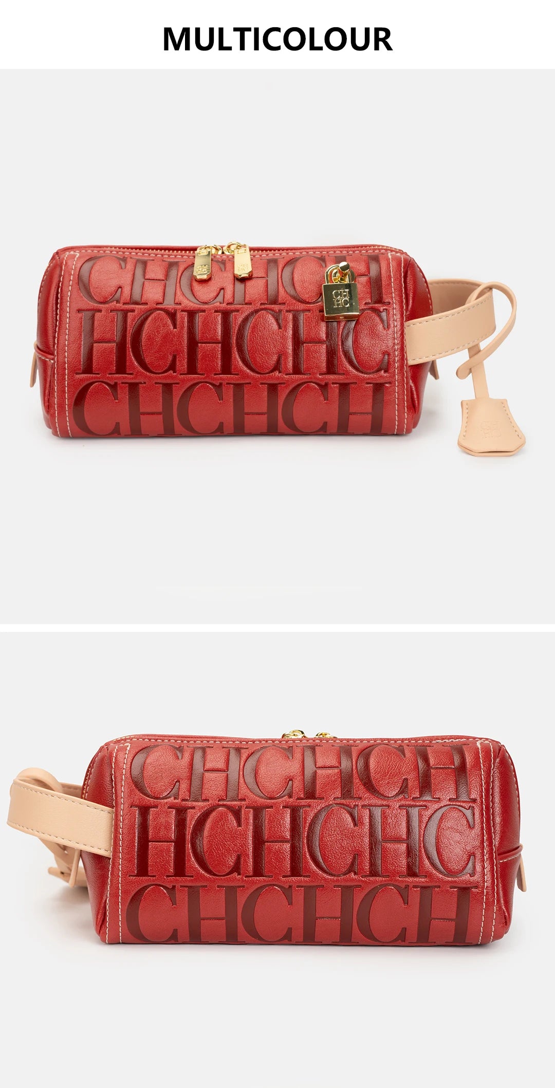 CH 2026 New Letter Embossed Cylinder Bag Fashion Cylinder Crossbody Bag Casual Shoulder Underarm Bag Multi color Optional