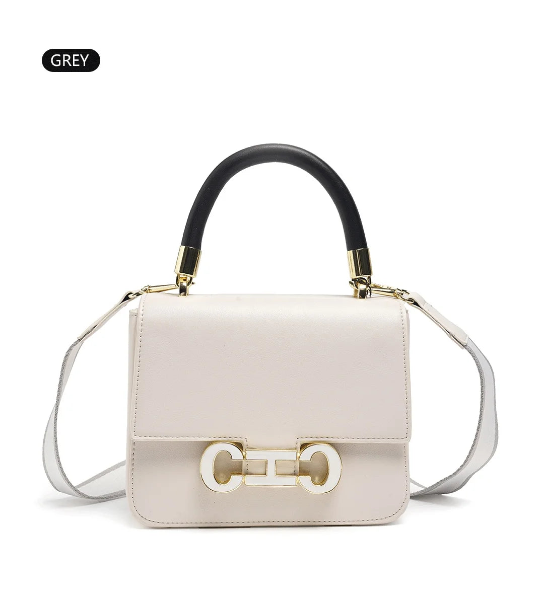 CH New PU+TPU Hand Bag 20x16x7cm Multi-Compartment Purse, 6 Colors Black Camel Cream Green Maroon Plum, Lightweight Tote