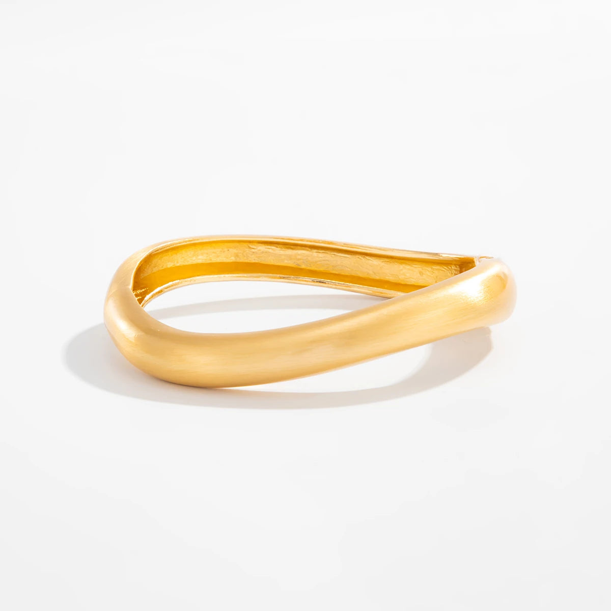 Salircon Punk Geometric Chunky Heavy Frosted Metal Bracelets Woman Jewelry Hip Hop Simple Open Cuff Spring Bangles Mujer Jewelry