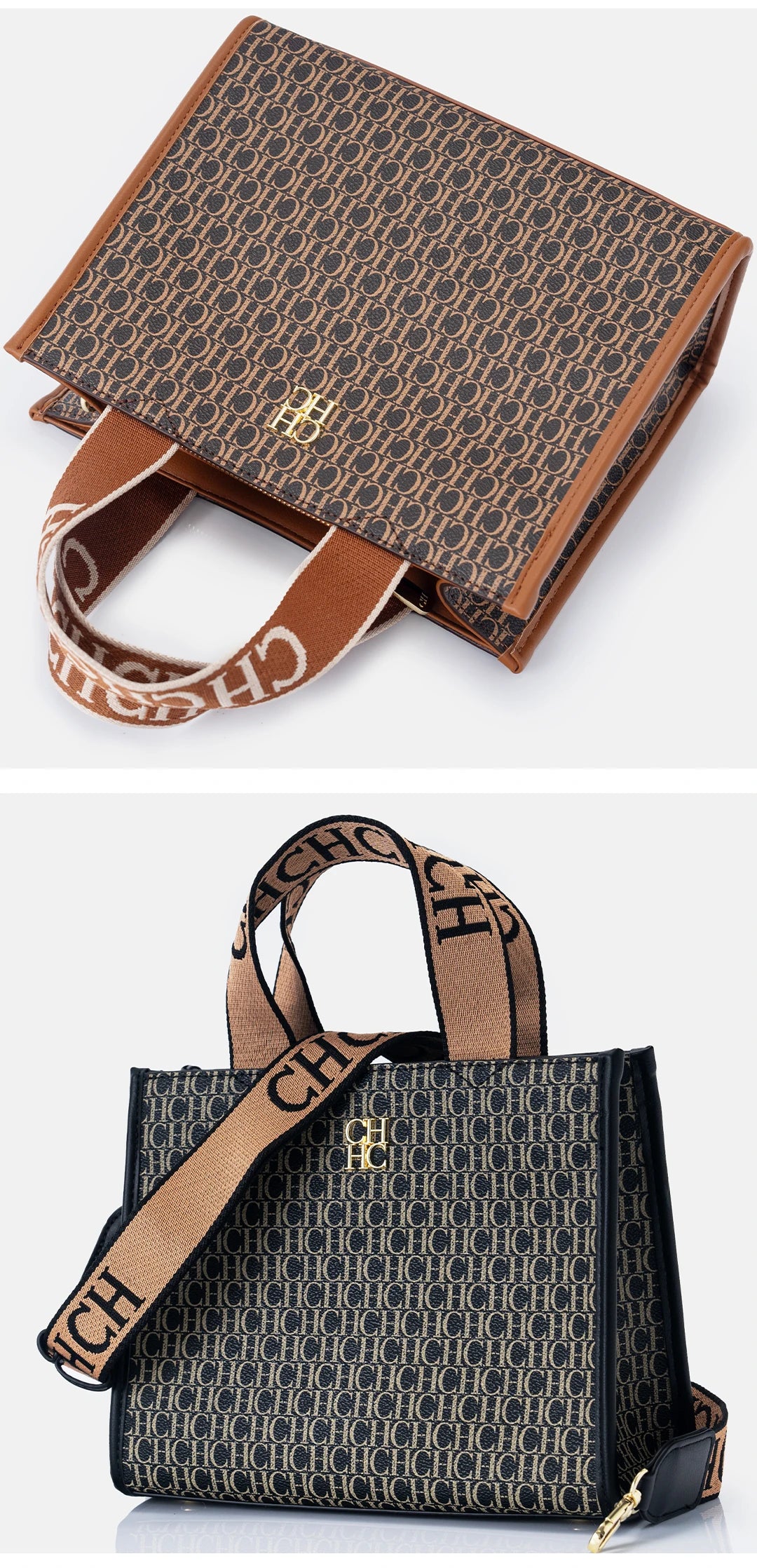 CH Women's Bags Metal Logo Casual Large Capacity Light Luxury Brand Designer 2026 New Fashion High Quality Women's Handbag