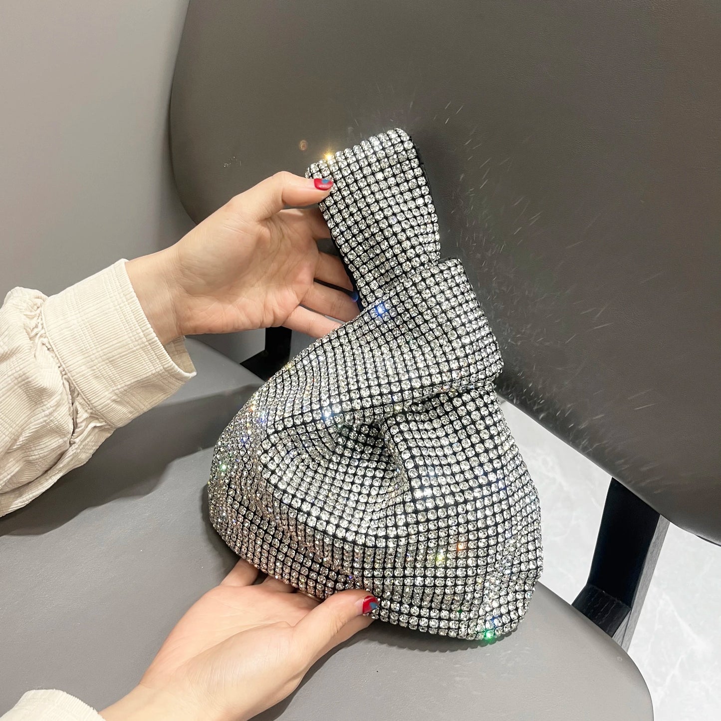 Luxury Designer Rhinestones Clutch Purse Bag for women handle bag Shoulder Bag Purse Shiny Crystal Purses and Handbag eveing bag