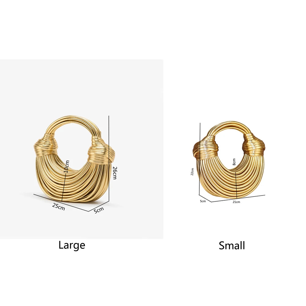 Purses and handbag Luxury Designer Brand Handwoven Shoulder Bag women's bag Wedding Silver Evening Clutch Bag Purse Bag Gold bag