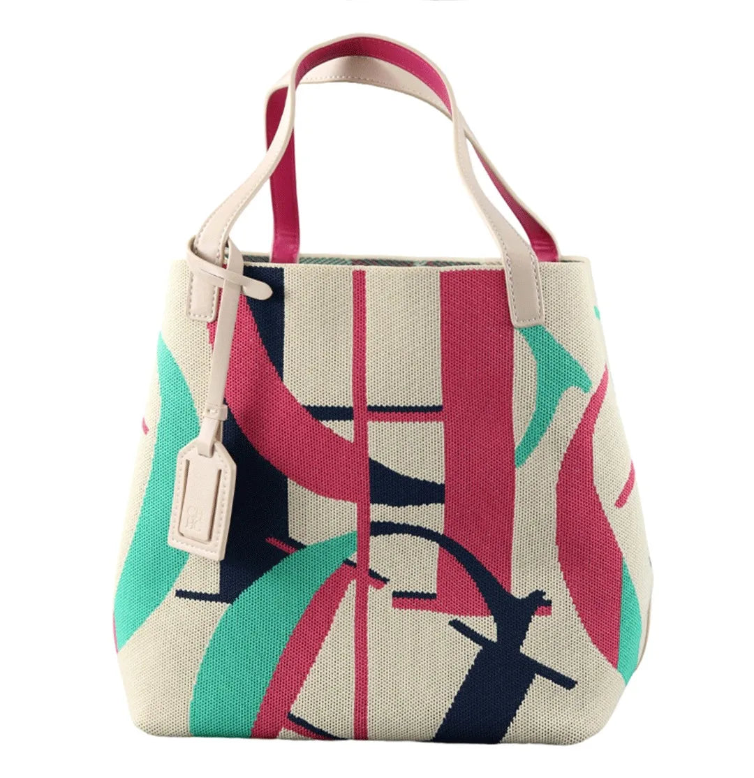 CH Canvas Tote Bag Spacious Lightweight Stylish Large Capacity Adjustable Pocket Durable Versatile Luxury Daily Travel Chic