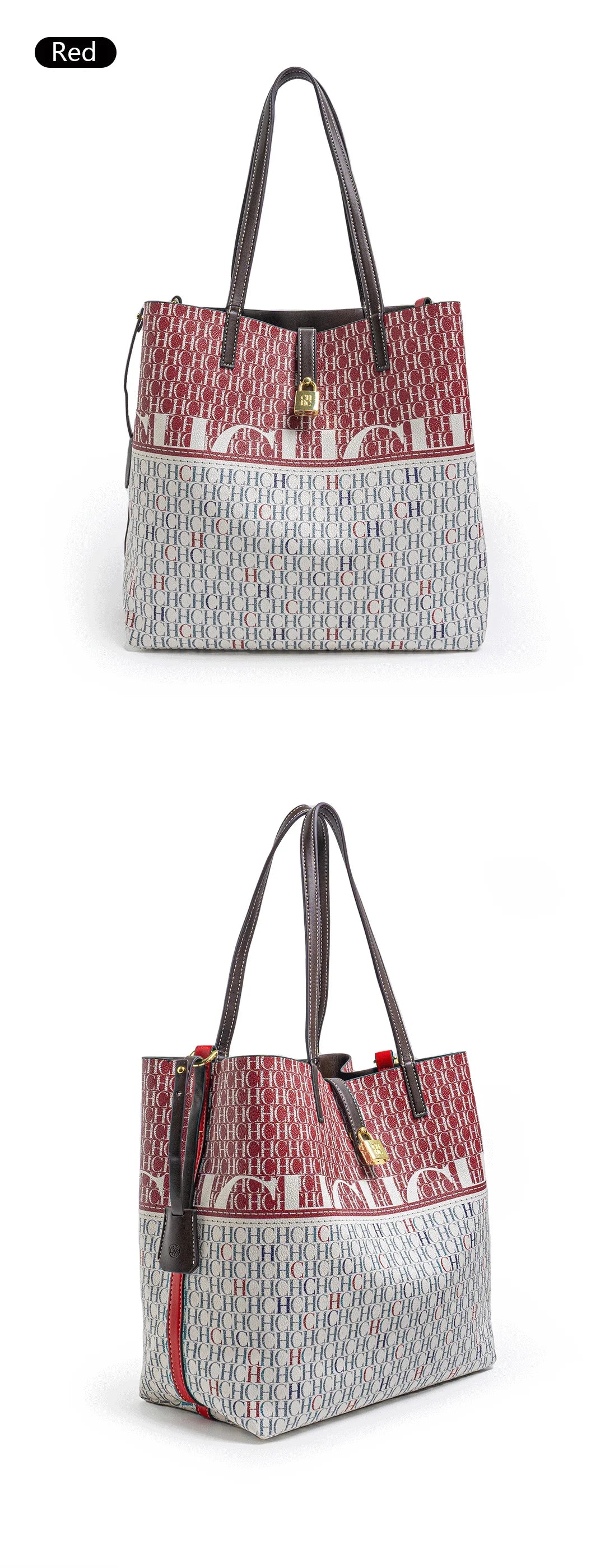CH Simple Atmosphere Style Women's Handbag Fashion Women's Handbag Unique Print Design Women's Large Capacity Commuter Bag