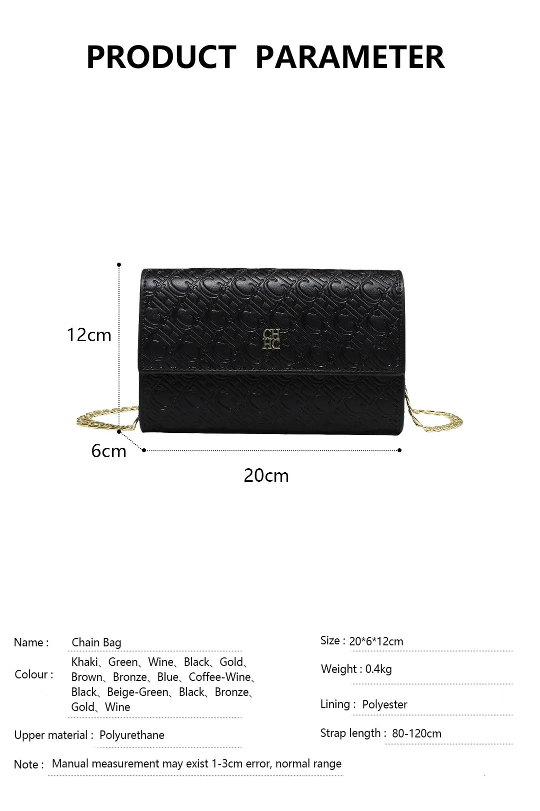 Minimalist Chain Crossbody Bag