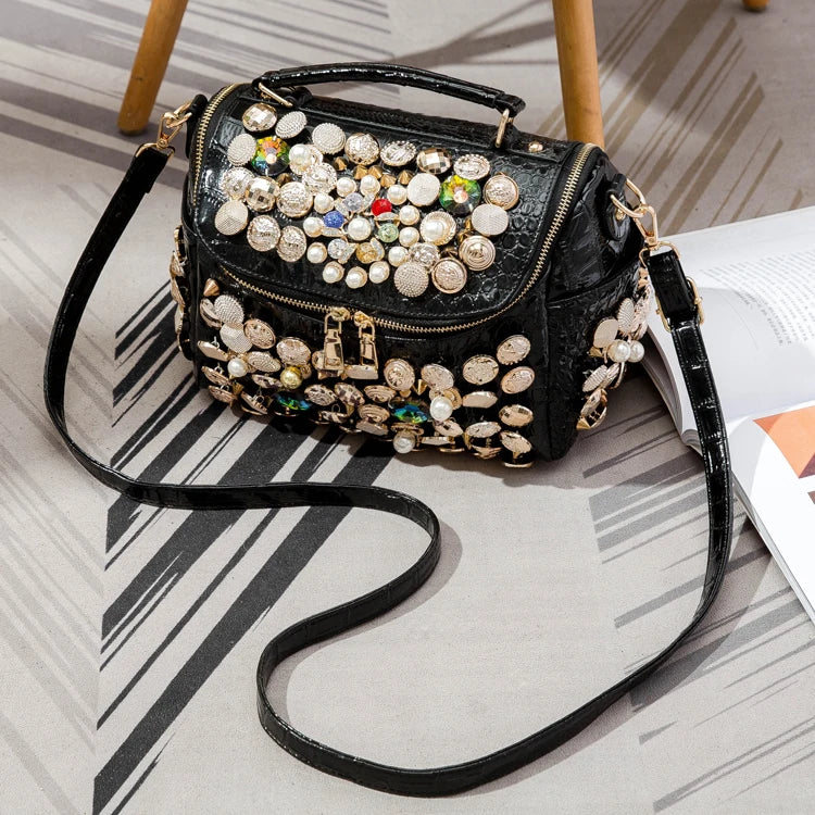 Handbag for women purses and handbag luxury Designer Handmade Women's bag Casual black bucket Female Messenger shoulder Bag new