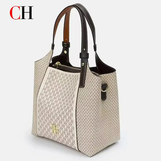 Fashion Letter Printed Design Women's Handbag High-end Light Luxury Vintage Brand Large Capacity New Women's Tote Bag