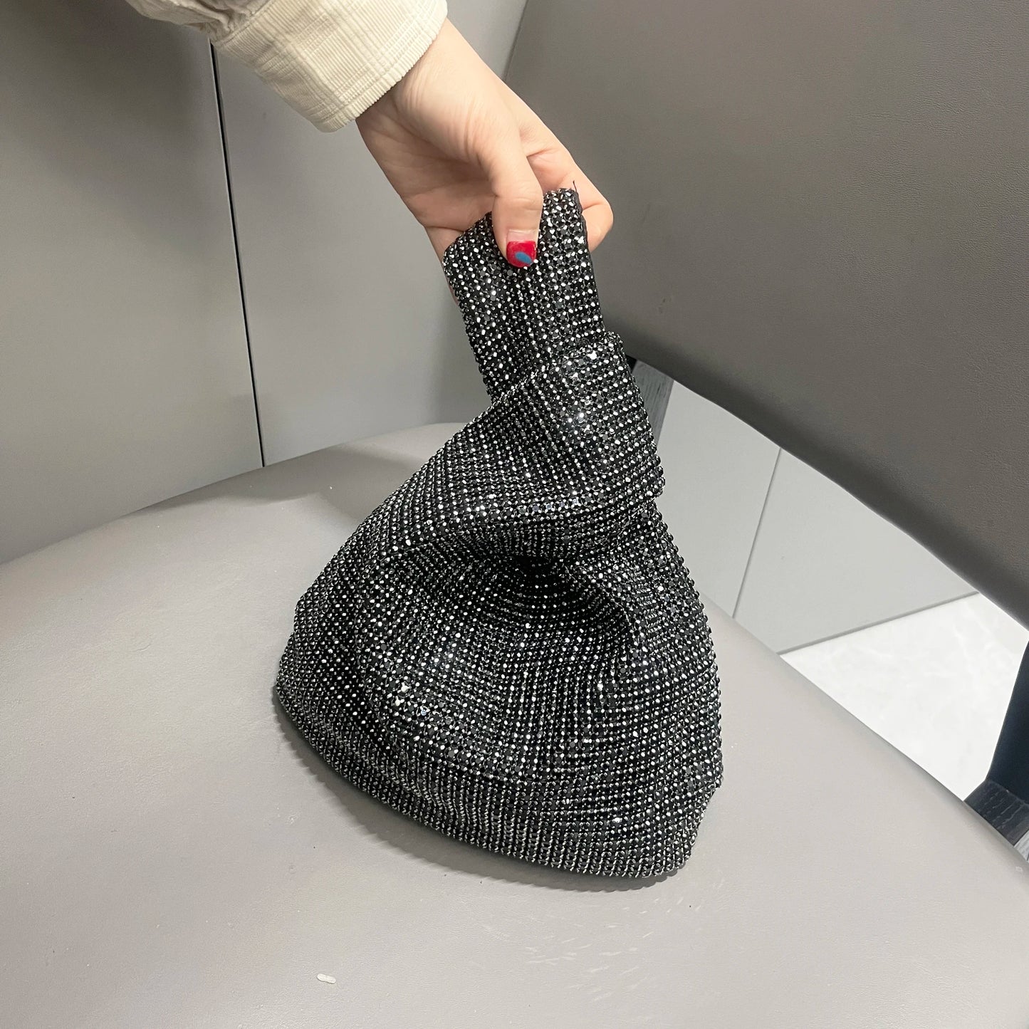 Luxury Designer Rhinestones Clutch Purse Bag for women handle bag Shoulder Bag Purse Shiny Crystal Purses and Handbag eveing bag
