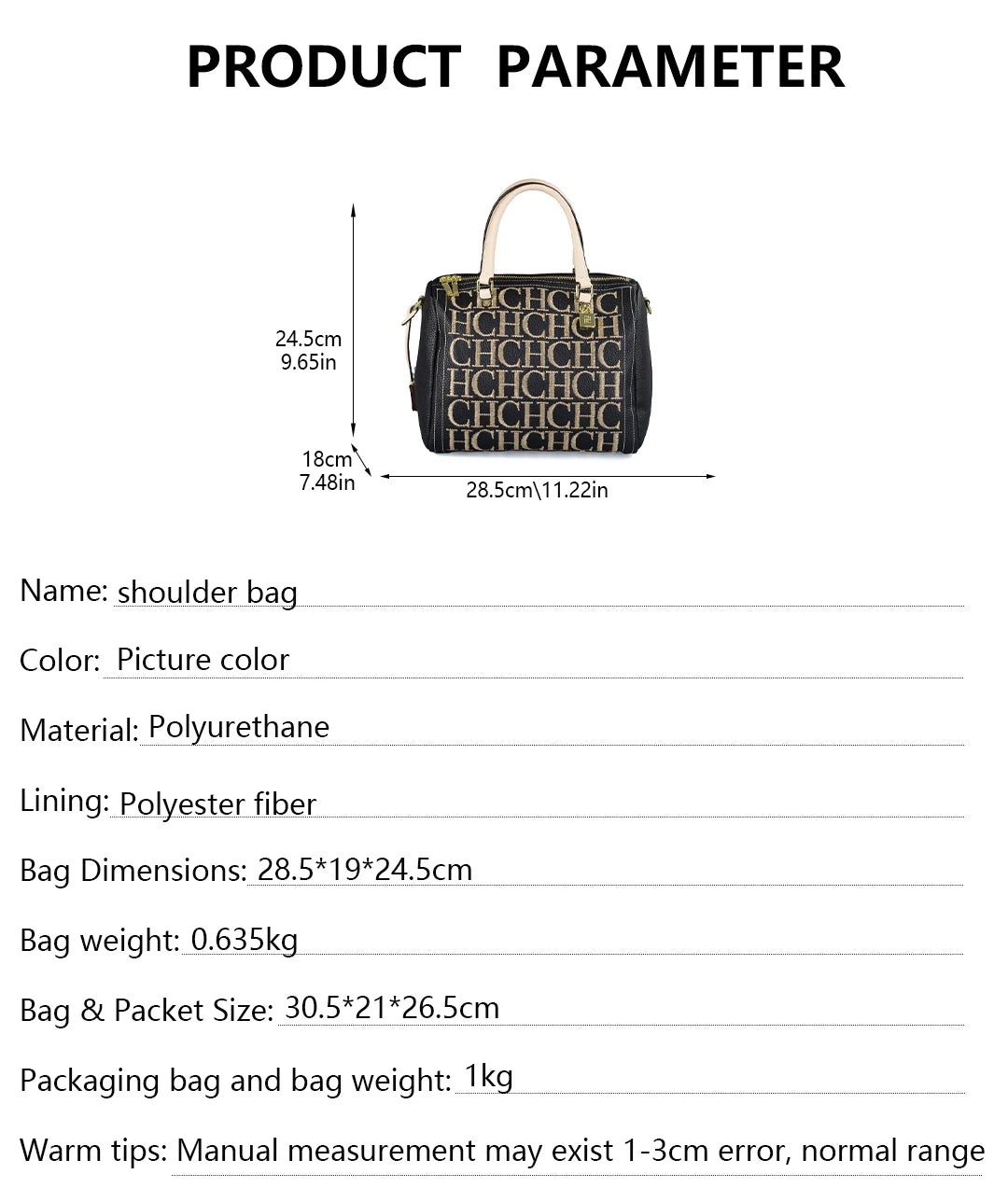 CH Women's Boston Bag Luxury Handbag Large Capacity Tote Bag 2026 New Designer Shoulder Bag for Ladies