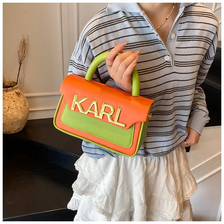 Solid Color Diaper Bag Letter Logo High End Minimalist Trendy Tote Bag For Women Shoulder Bag Large Capacity