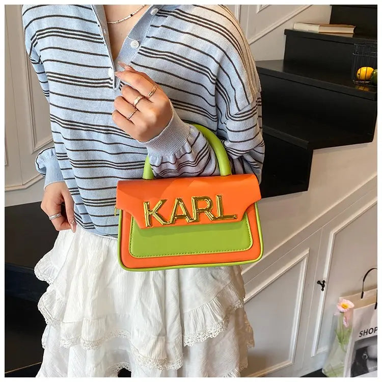 Solid Color Diaper Bag Letter Logo High End Minimalist Trendy Tote Bag For Women Shoulder Bag Large Capacity