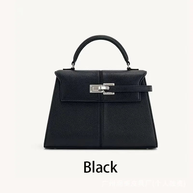 JW PEI Trapezoidal Bag, New Style, Genuine Leather, Women's Bag, High-End, Versatile, Crossbody Bag, Fashionable, Niche Style