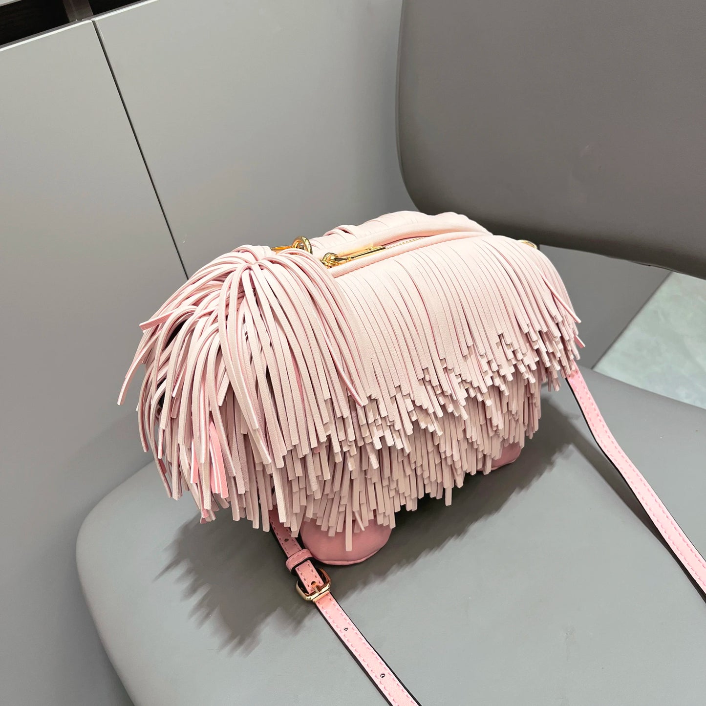 Luxury Designer Cute dog shape, Leather crossbody shoulder bag