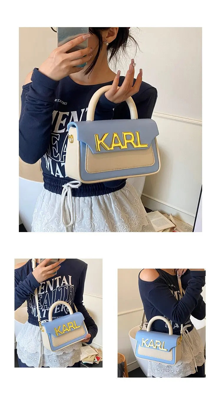 Solid Color Diaper Bag Letter Logo High End Minimalist Trendy Tote Bag For Women Shoulder Bag Large Capacity