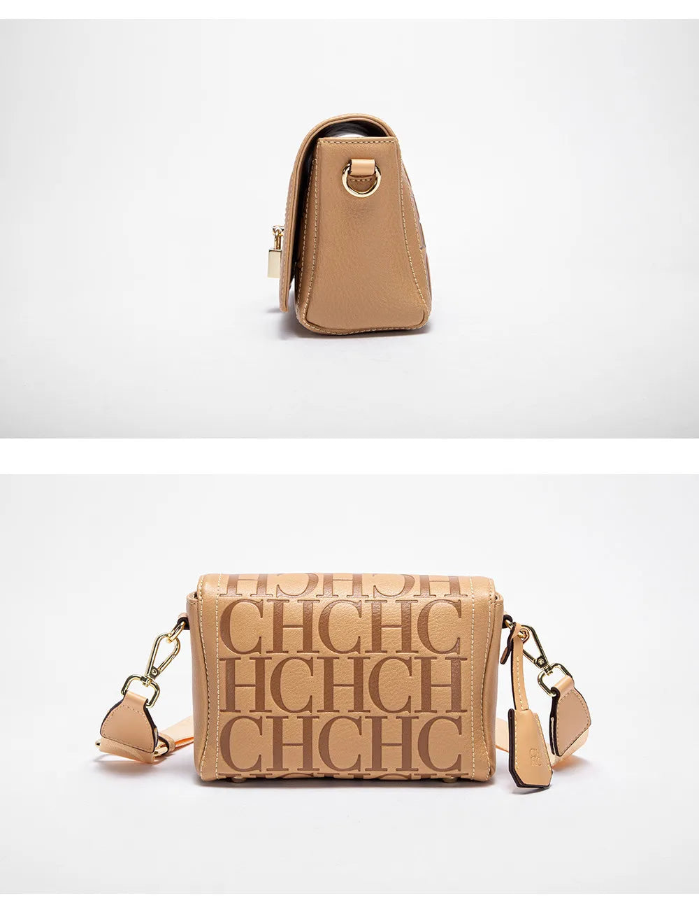 Fashion Design Model Metal Accessories Buckle Women's Shoulder Bag Luxury Brand 2025 New Fashion Solid Colour Printed Head Bag