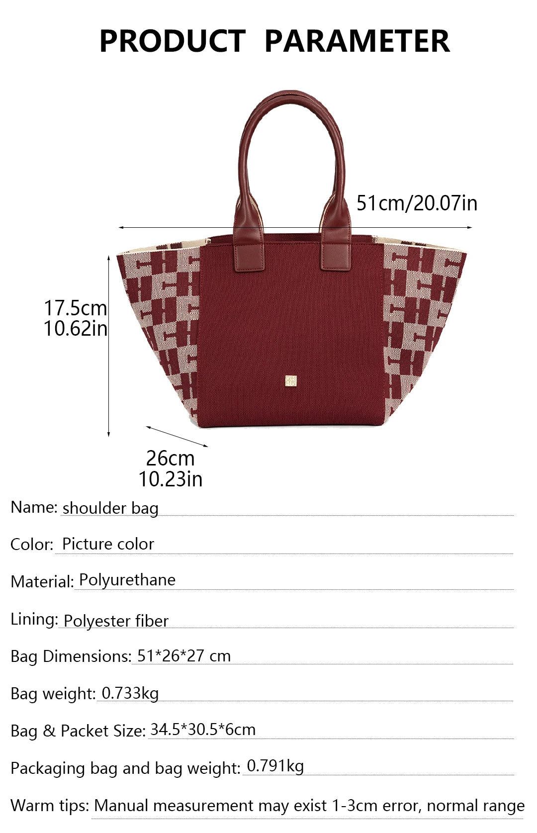 CHCH Large Capacity Women's Tote Bag High Quality Luxury Brand Fashion Multi-functional Designer New Women's Tote Bag