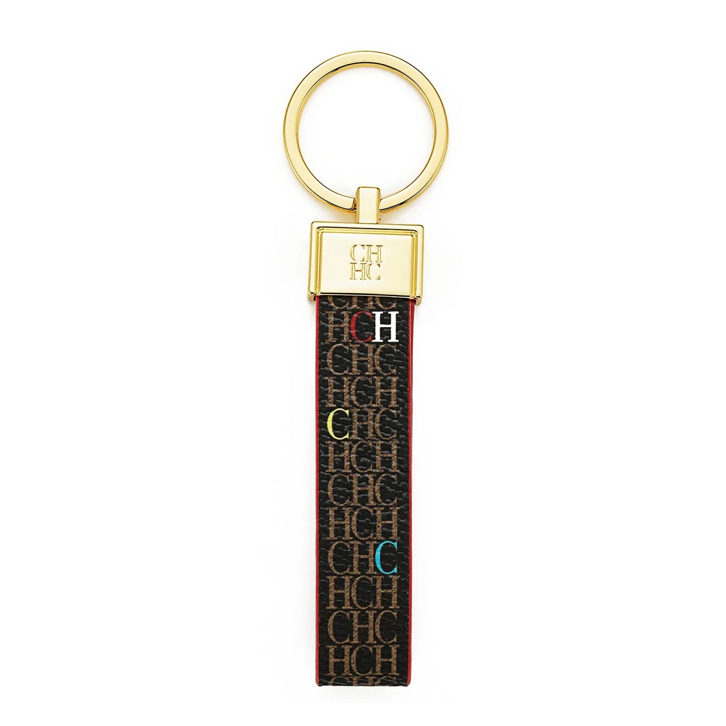 CH Niche High-end Keychain Leather Keychain Unique Printing Design Fashion Keychain Simple and Exquisite Style Gifts