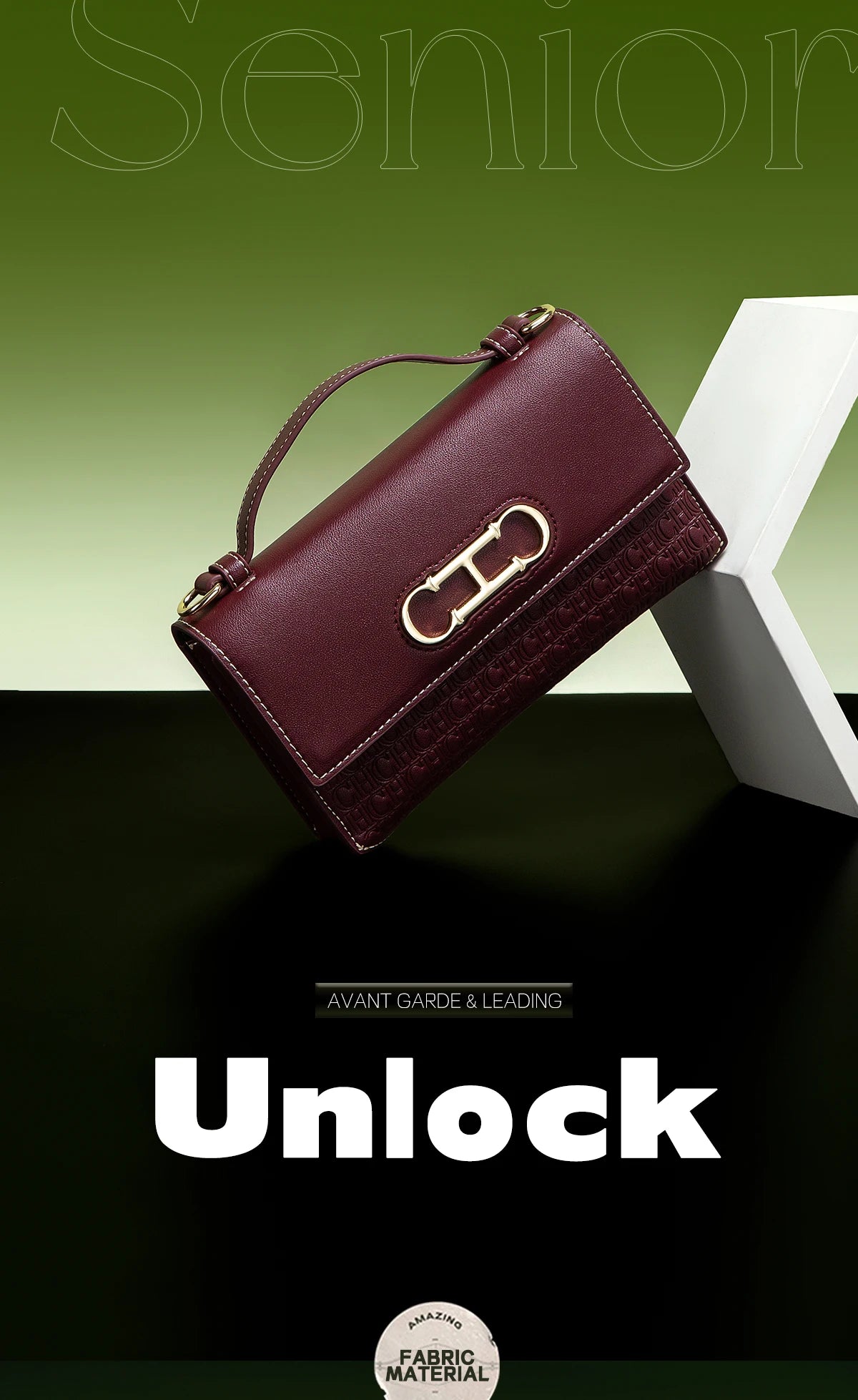CH Women's Classic Retro Fashion Shoulder Bag Light Luxury Popular Classic Models Large Capacity Brand Logo Buckle Crossbody Bag