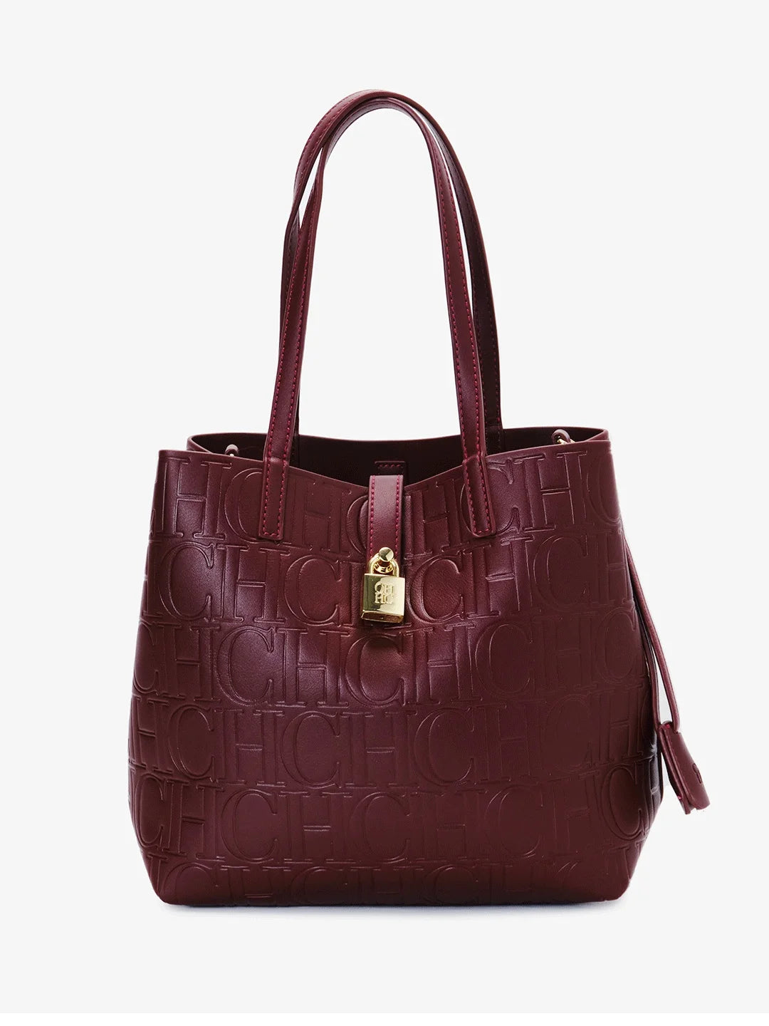 CH High Quality Fashion Ladies Shoulder Bag Senior Sense Pure Colour Letter Print Design Temperament Tote Bag Large Capacity