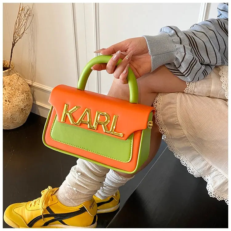 Solid Color Diaper Bag Letter Logo High End Minimalist Trendy Tote Bag For Women Shoulder Bag Large Capacity
