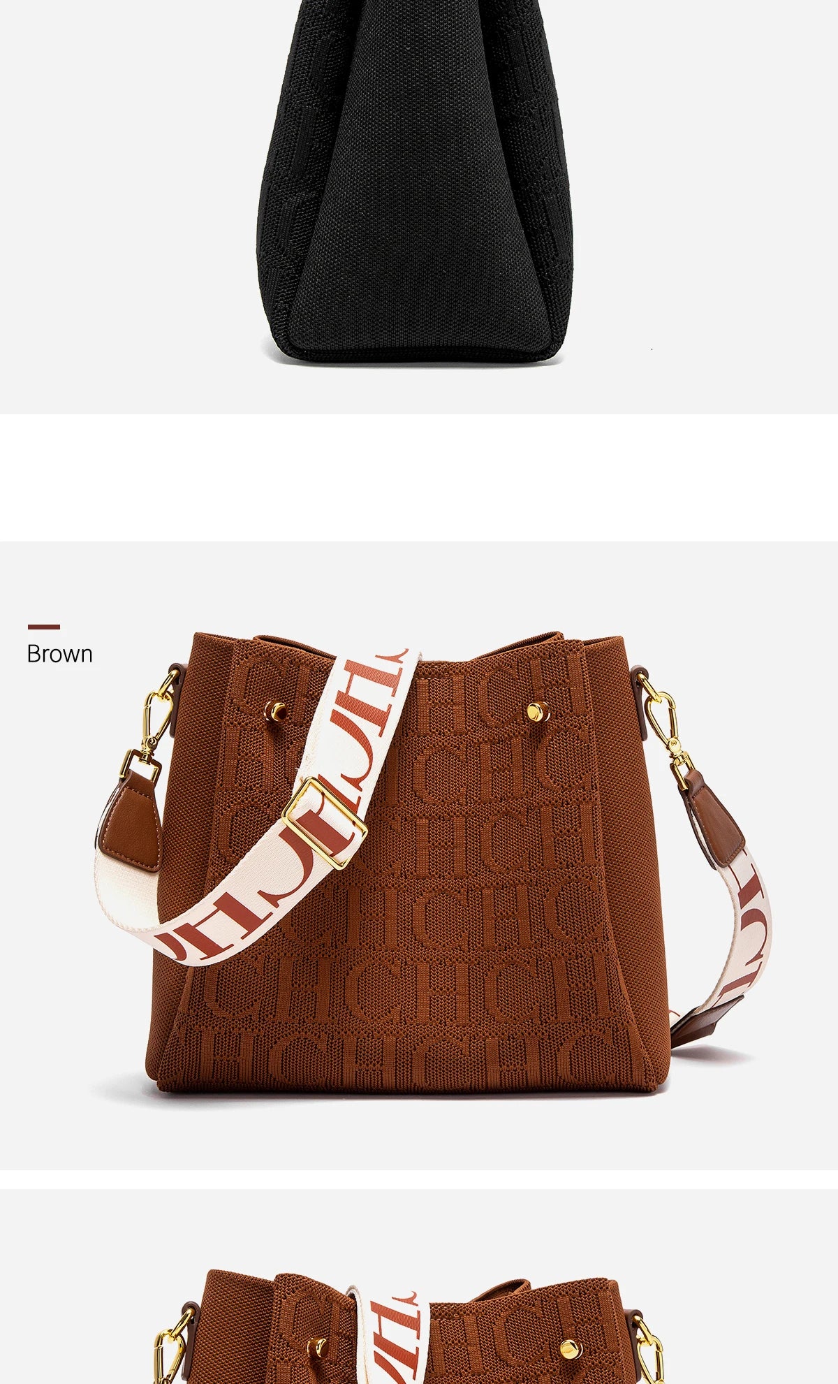 Crossbody Bag Synthetic Leather Purse for Women, Large Capacity 25.5x22.5x13cm Lightweight Bag, 5 Color Options