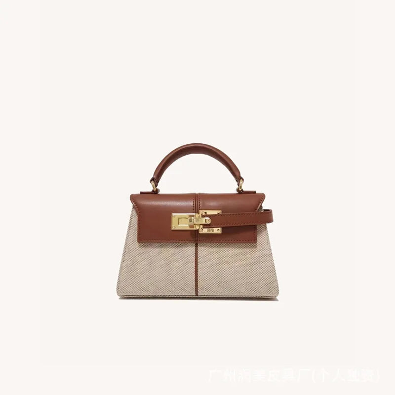 JW PEI Trapezoidal Bag, New Style, Genuine Leather, Women's Bag, High-End, Versatile, Crossbody Bag, Fashionable, Niche Style
