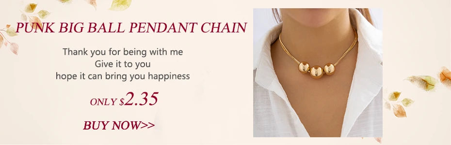 Ingemark Kpop Snake Chain Choker Necklace for Women Wedding On The Neck Temperament Ball Pendant Thin Link Party Jewelry