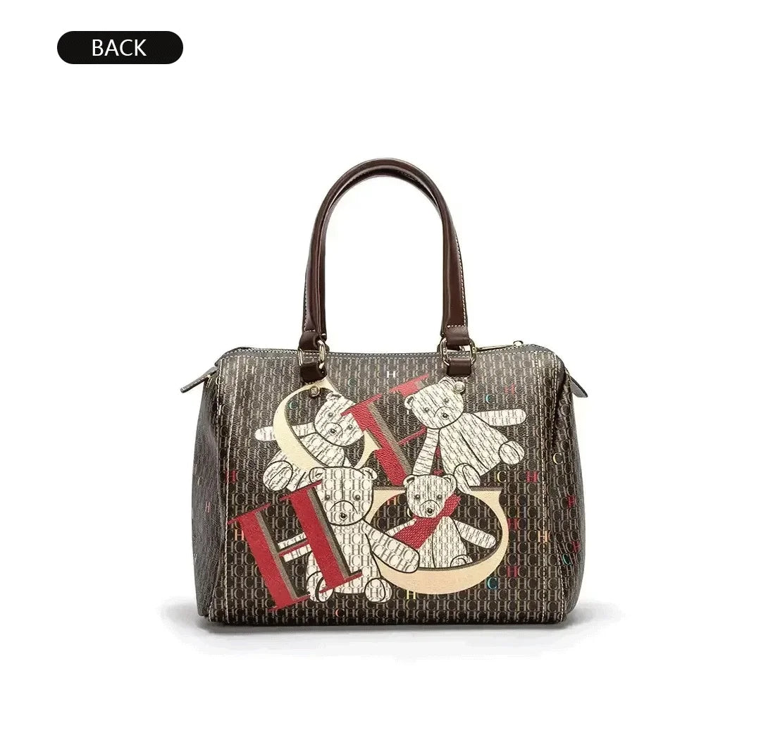 Women's Commuter Crossbody Bag 2025 Spring New Colorful Printed Women's Handbags Monogram Bronze Fashion Luxury Design