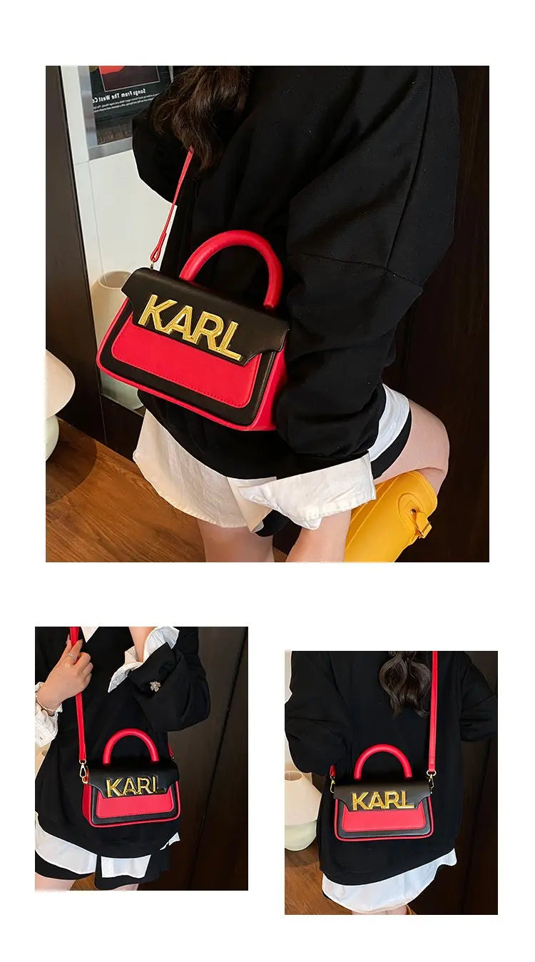 Solid Color Diaper Bag Letter Logo High End Minimalist Trendy Tote Bag For Women Shoulder Bag Large Capacity