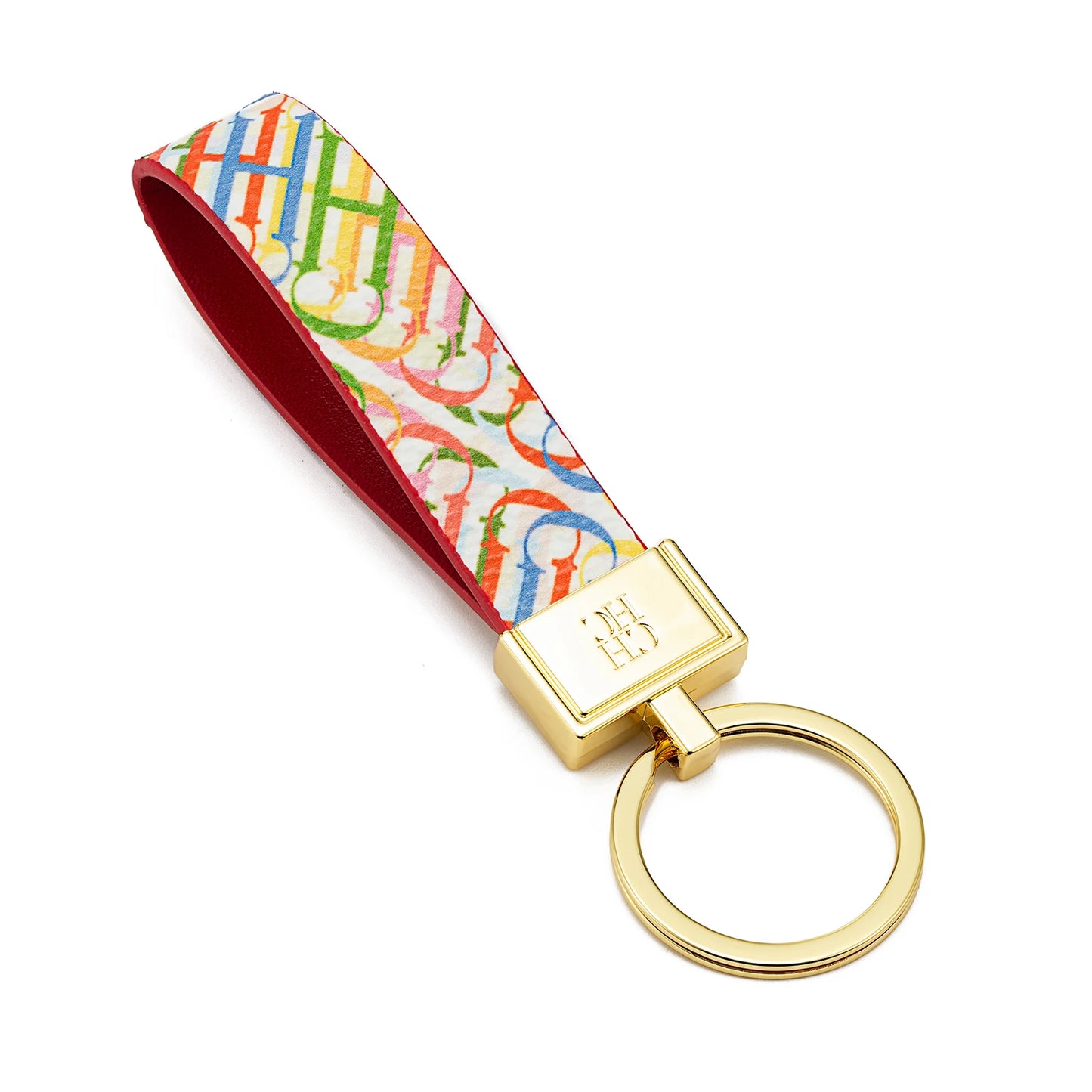 CH Niche High-end Keychain Leather Keychain Unique Printing Design Fashion Keychain Simple and Exquisite Style Gifts