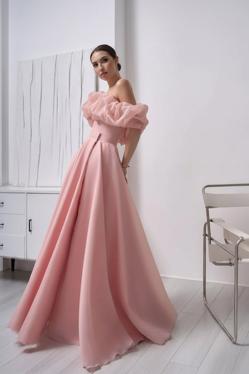 Grace Off-Shoulder Evening Gown