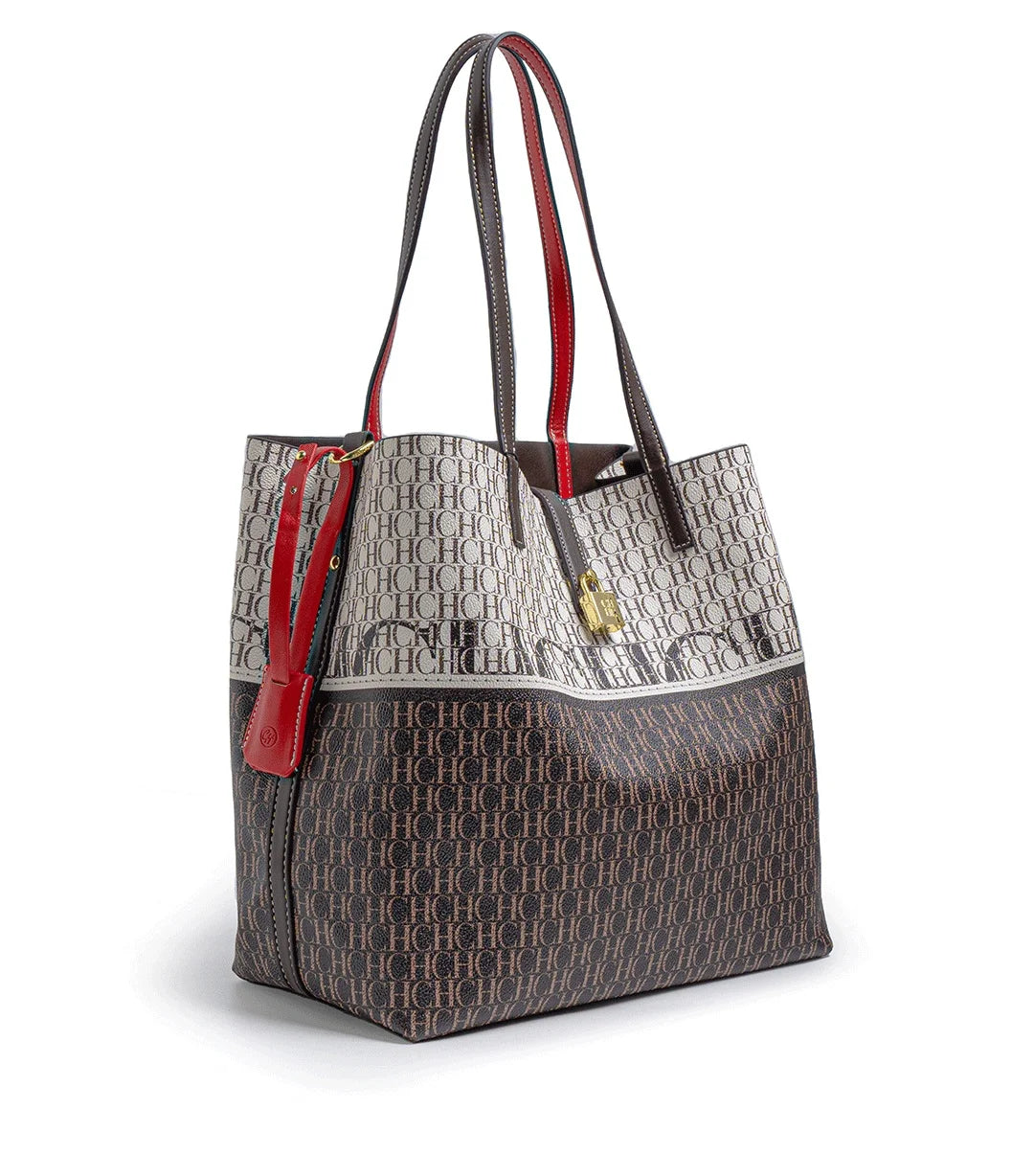 CH Simple Atmosphere Style Women's Handbag Fashion Women's Handbag Unique Print Design Women's Large Capacity Commuter Bag