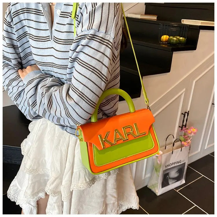 Solid Color Diaper Bag Letter Logo High End Minimalist Trendy Tote Bag For Women Shoulder Bag Large Capacity