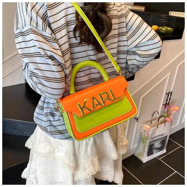 Solid Color Diaper Bag Letter Logo High End Minimalist Trendy Tote Bag For Women Shoulder Bag Large Capacity