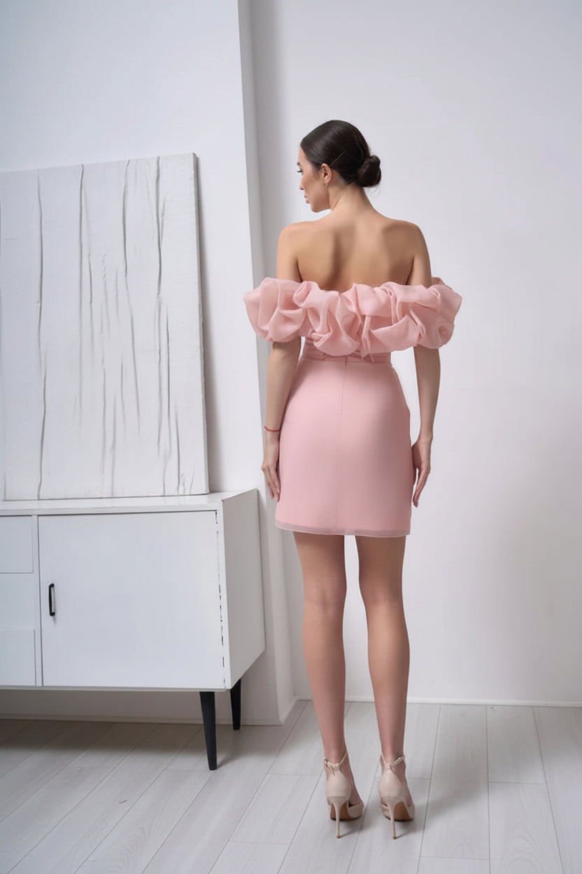Grace Off-Shoulder Evening Gown