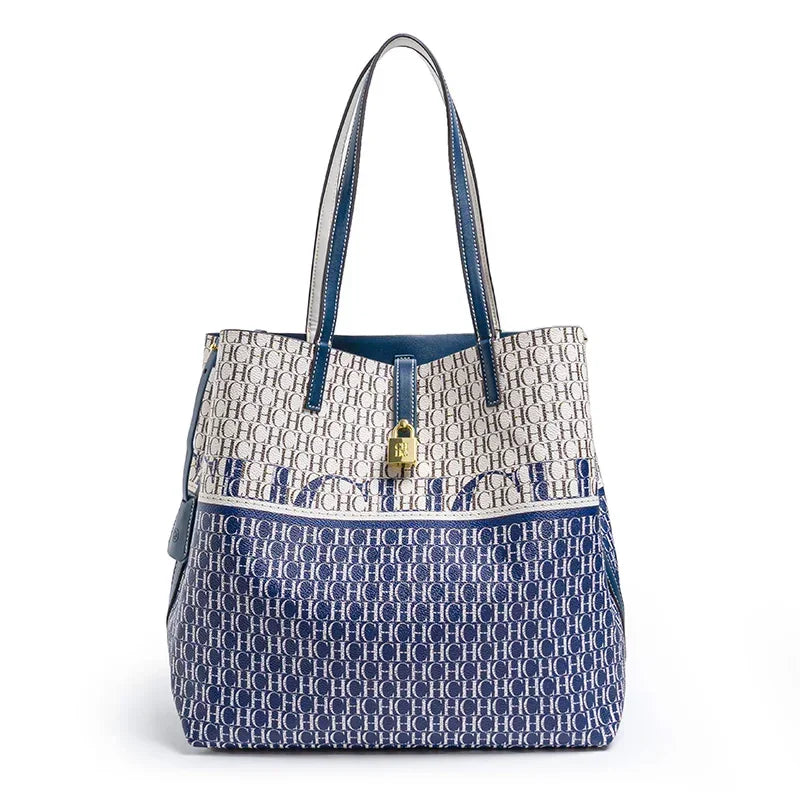 CH Simple Atmosphere Style Women's Handbag Fashion Women's Handbag Unique Print Design Women's Large Capacity Commuter Bag
