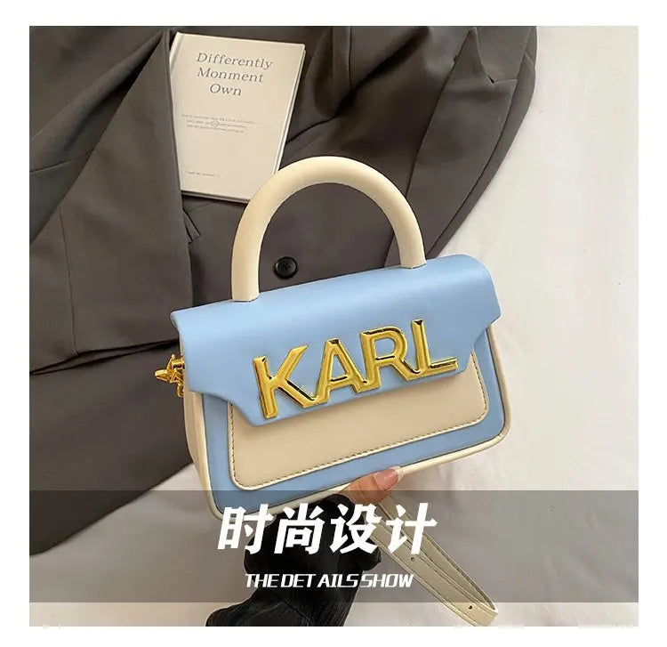 Solid Color Diaper Bag Letter Logo High End Minimalist Trendy Tote Bag For Women Shoulder Bag Large Capacity