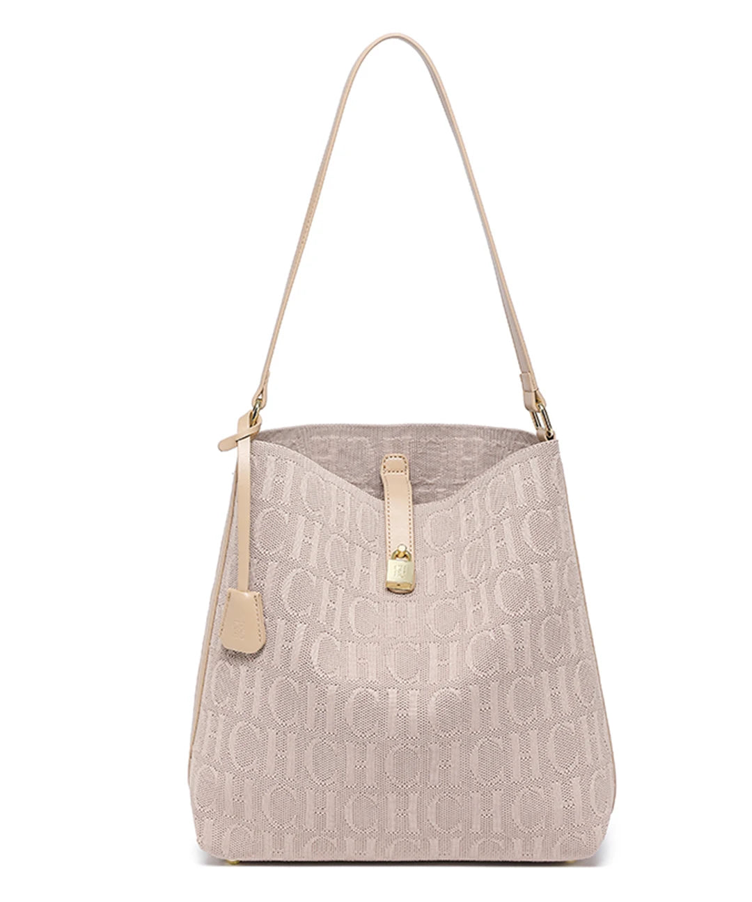 CH Women Hobo Bag Monogram Pattern Gold Lock Hardware Large Capacity 2026