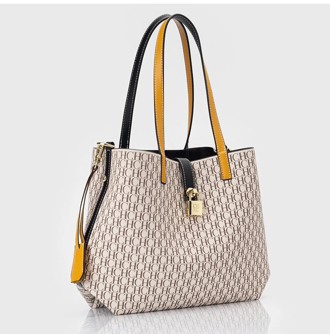 Premium Versatile PU Leather Crossbody Bag Ladies Large Capacity Daily Commuter Tote Bag Letter Print Design Ladies Fashion
