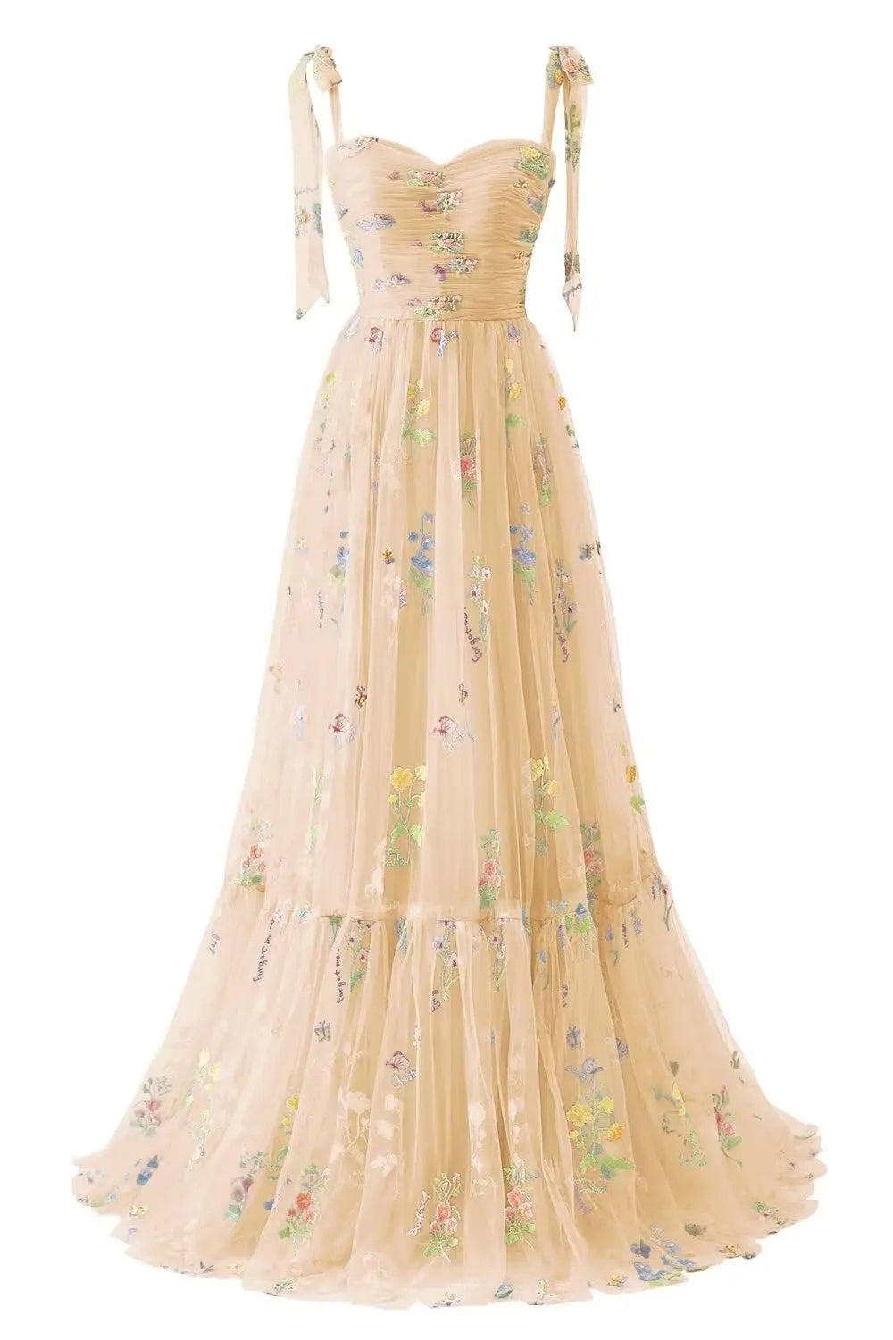 Lace Elegant Dress Women for Wedding Party Tulle Prom Dresses for Women Flower Embroidery A Line Formal Evening Party Gown